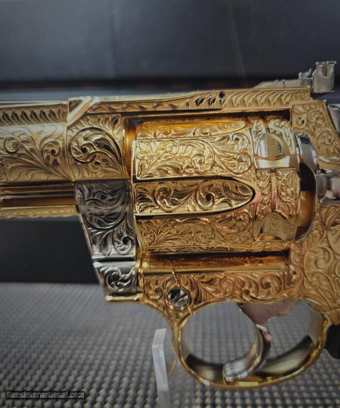 Colt 4" .357 Mag 24 K GOLD Plate With Nickel - Image 10