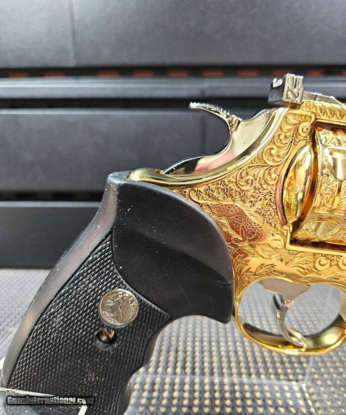 Colt 4" .357 Mag 24 K GOLD Plate With Nickel - Image 5