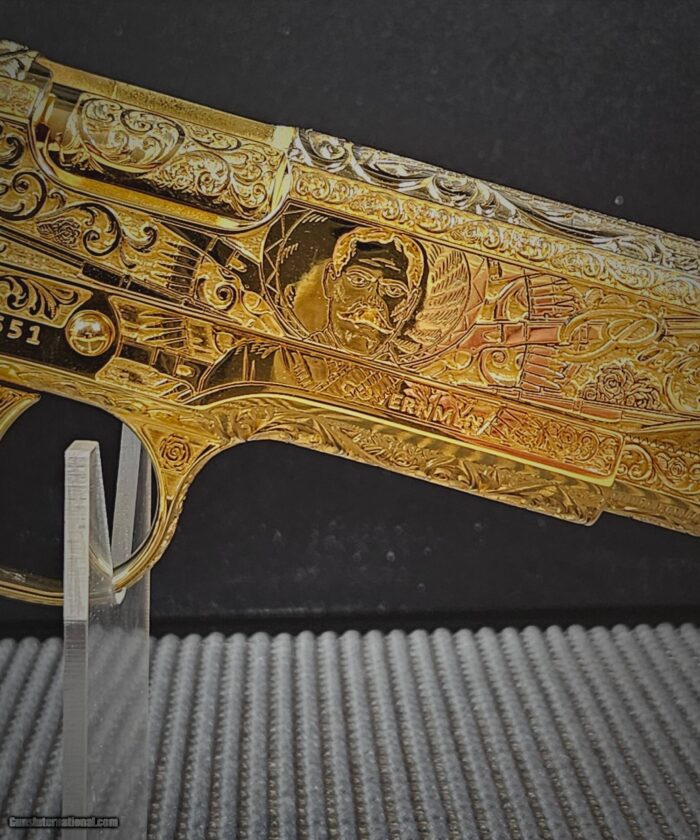 Emiliano Zapata and Pancho Villa COLT 24K Gold .38 Super Heroes of the revolution - Image 3