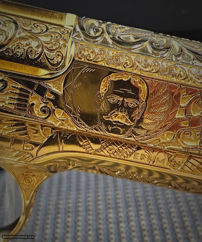 Emiliano Zapata and Pancho Villa COLT 24K Gold .38 Super Heroes of the revolution - Image 13