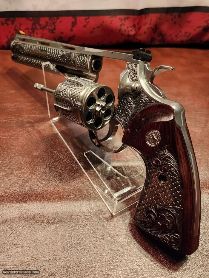 2020 Colt Python 6" .357 Fully Engraved AAA Coverage. - Image 8