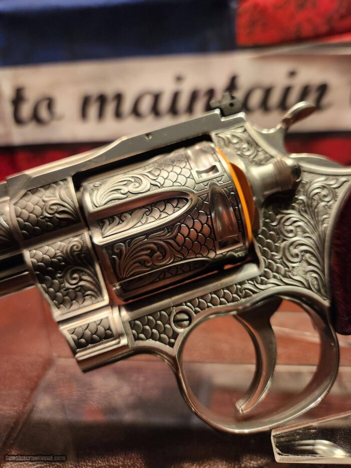 2020 Colt Python 6" .357 Fully Engraved AAA Coverage. - Image 2