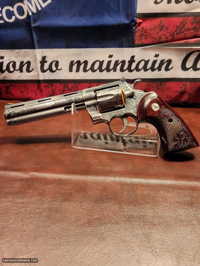 2020 Colt Python 6" .357 Fully Engraved AAA Coverage. - Image 5