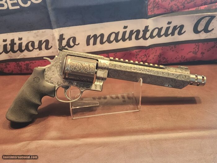 Fully Engraved Smith & Wesson 460 XVR .45 Cal 7.5" Performance Center Revolver.