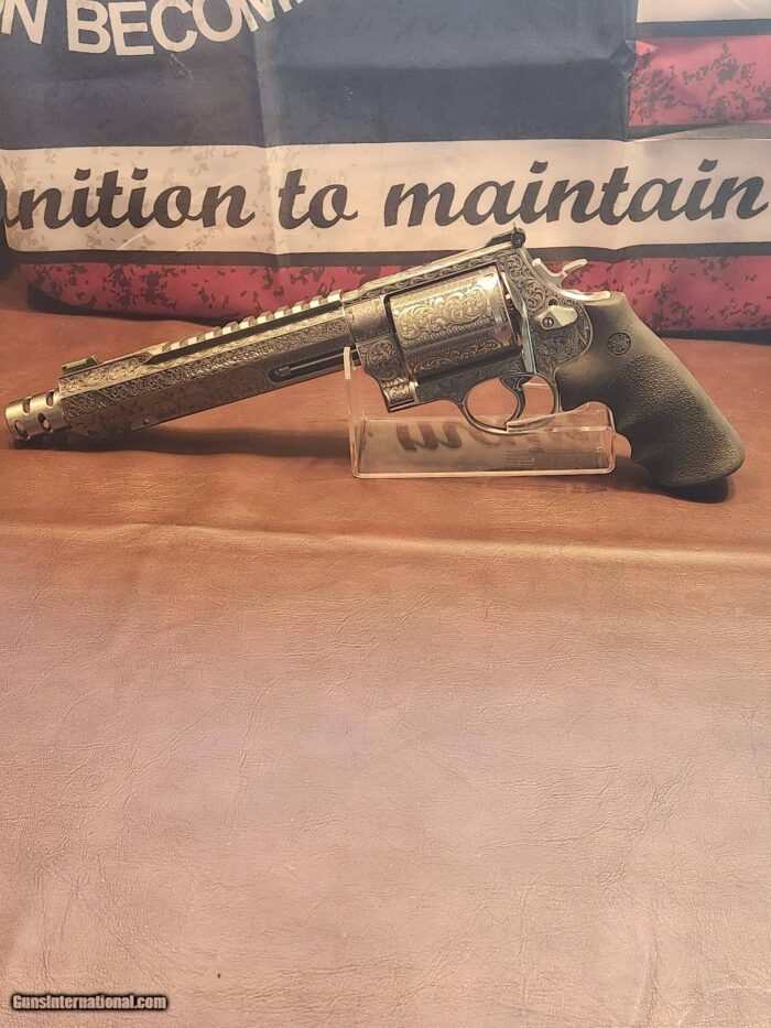 Fully Engraved Smith & Wesson 460 XVR .45 Cal 7.5" Performance Center Revolver. - Image 13