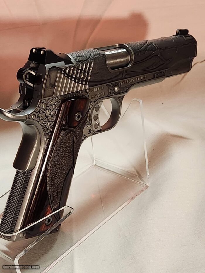 Master Designed and Engraved Kimber 1911 Special Edition .45 ACP (Merlin Enright.) - Image 2