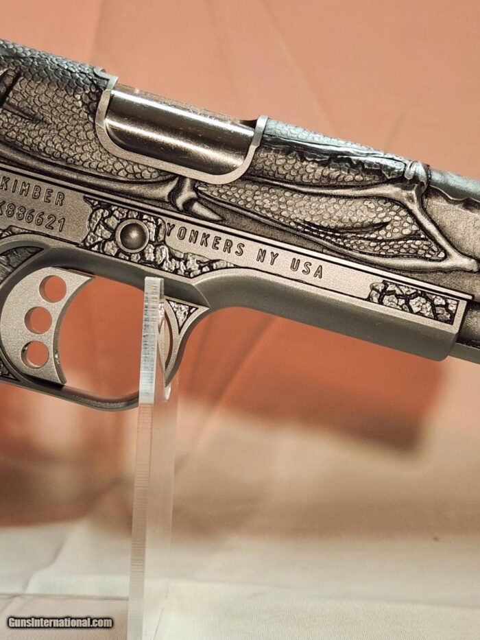 Master Designed and Engraved Kimber 1911 Special Edition .45 ACP (Merlin Enright.) - Image 12