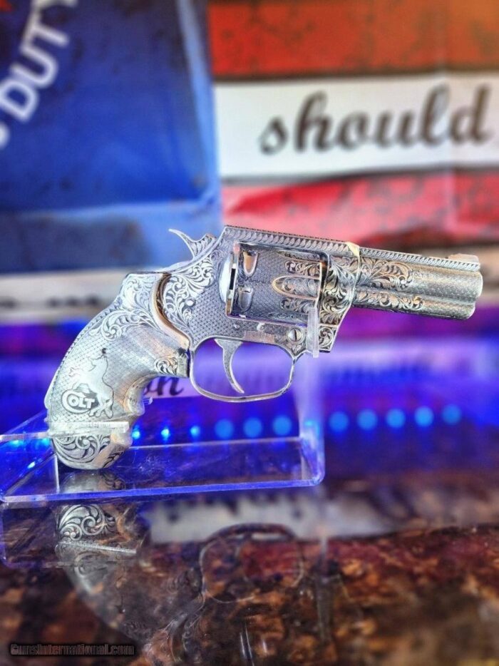 Real One Of A Kind Fully Engraved Colt King Cobra 3" 357 Magnum Stainless - Image 7