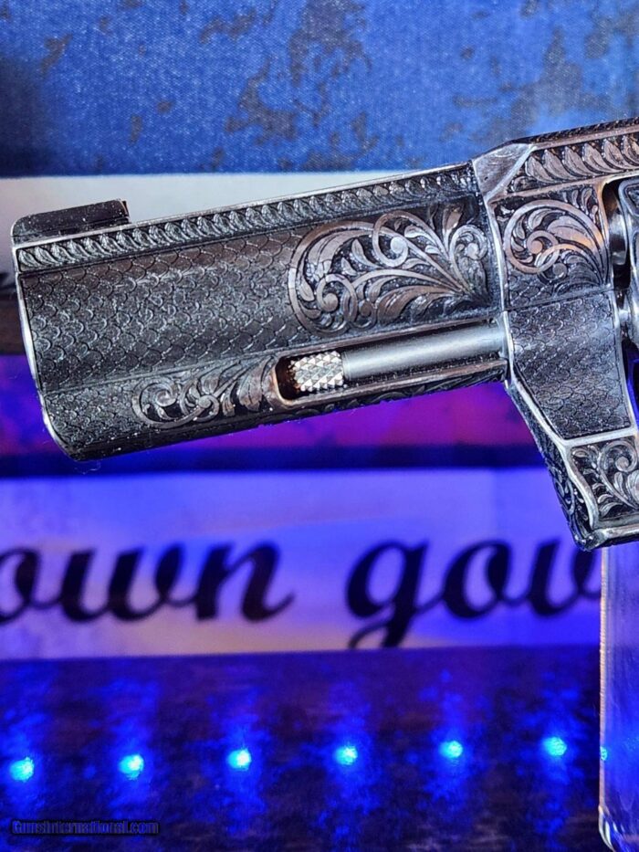 Real One Of A Kind Fully Engraved Colt King Cobra 3" 357 Magnum Stainless - Image 10