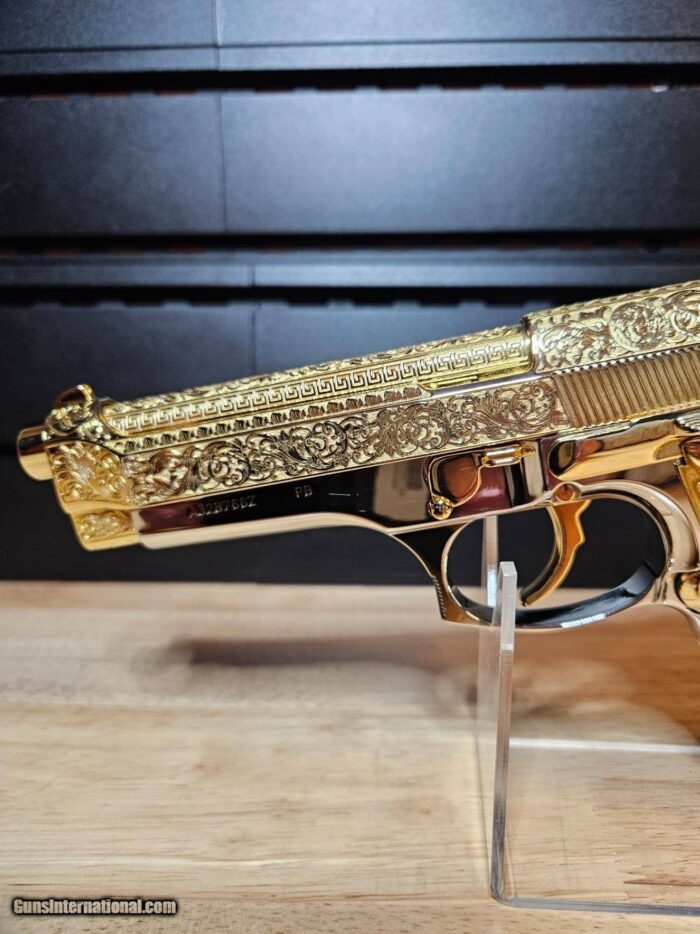 Stylish One Of A Kind Barretta 24K Gold Versace Themed 92 FS - Image 7