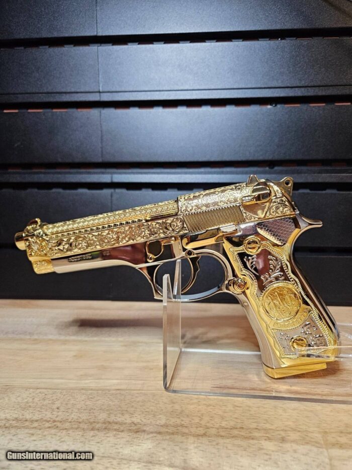 Stylish One Of A Kind Barretta 24K Gold Versace Themed 92 FS