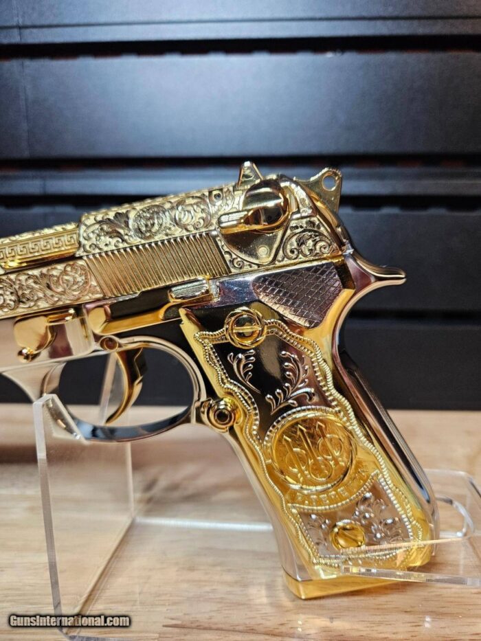 Stylish One Of A Kind Barretta 24K Gold Versace Themed 92 FS - Image 6