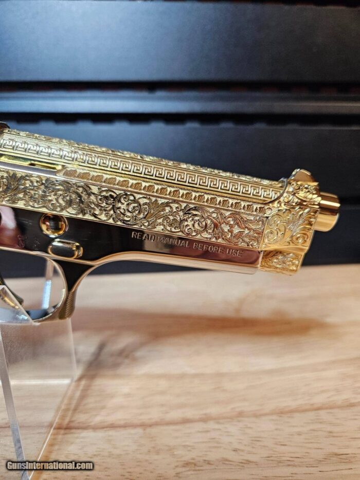 Stylish One Of A Kind Barretta 24K Gold Versace Themed 92 FS - Image 4