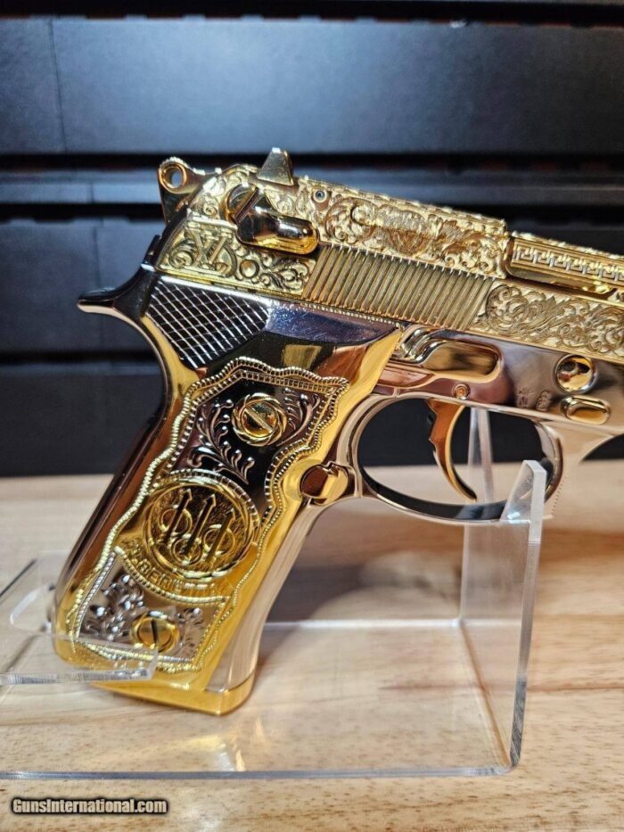 Stylish One Of A Kind Barretta 24K Gold Versace Themed 92 FS - Image 11