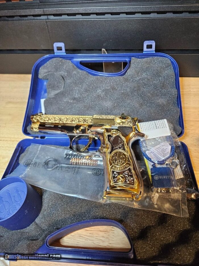 Stylish One Of A Kind Barretta 24K Gold Versace Themed 92 FS - Image 13