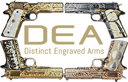 Distinct Engraved Arms Logo