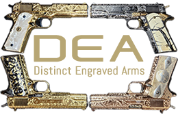 Distinct Engraved Arms Logo