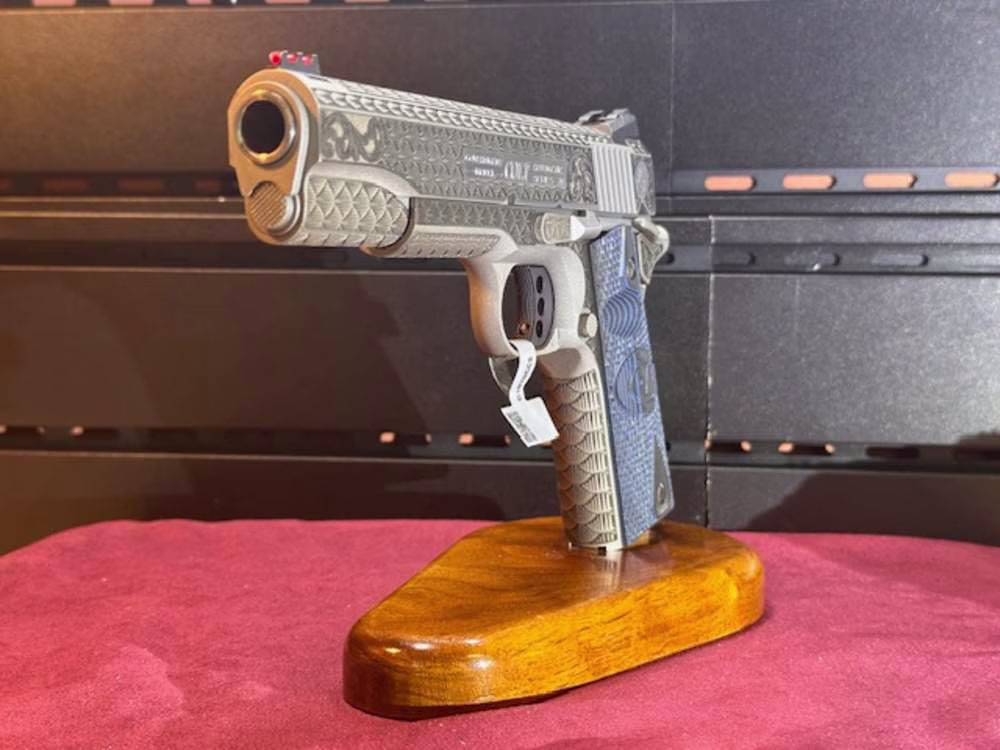 Colt 1911 Competition SS - Fully Engraved Fishscale - Image 3