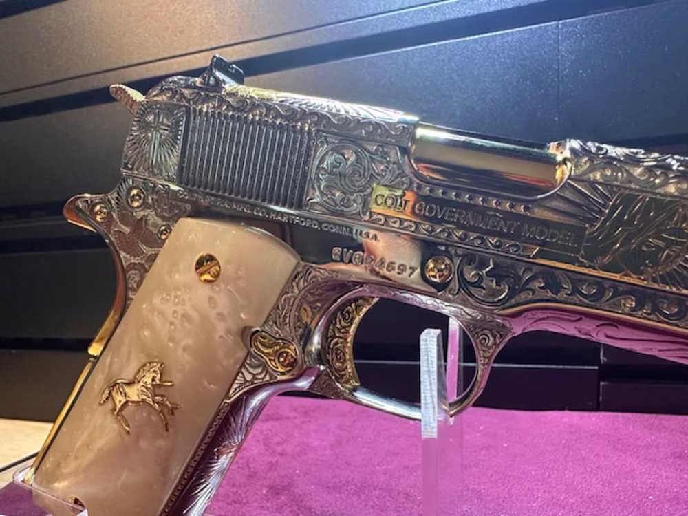 Colt 1911 w National Match Barrel - Fully Engraved - Image 7