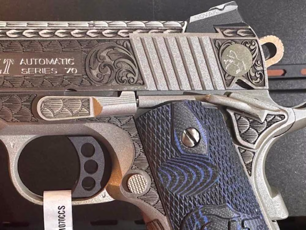 Colt 1911 Competition SS - Fully Engraved Fishscale - Image 15